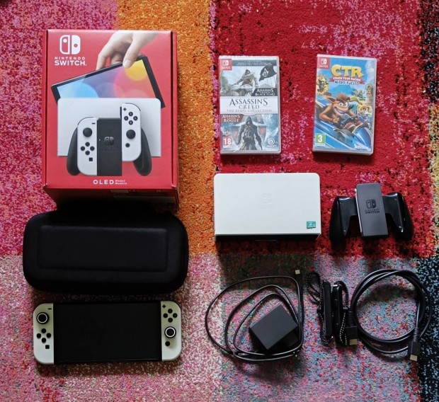 Nintendo Switch OLED (2028.06.21-ig érvényes garanciával)