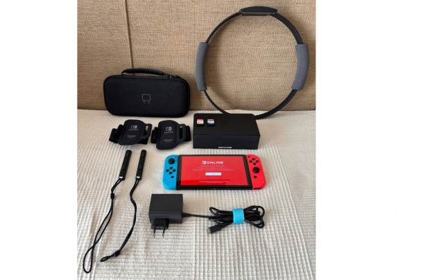 Nintendo Switch OLED + Ring Fit + Sports + tok