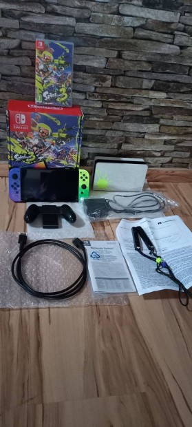 Nintendo Switch Oled Splatoon3 64GB + Splatoon3 jtk Garancilis