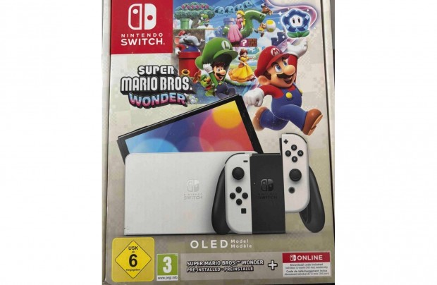 Nintendo Switch Oled Super Mario Wonder Bundle Jtkkonzol