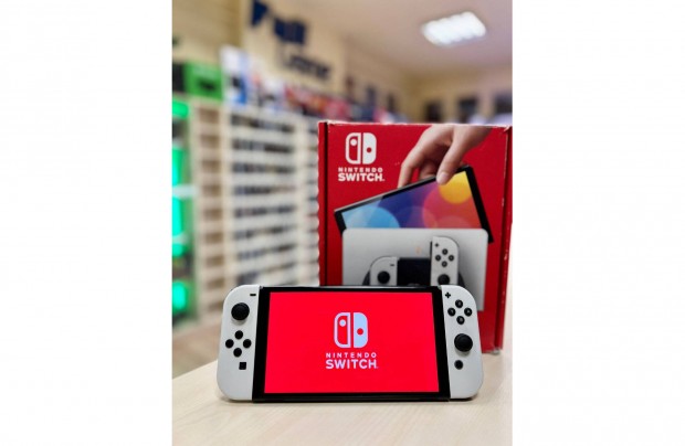 Nintendo Switch Oled szép állapotú - tokkal, fóliával garancia boltból