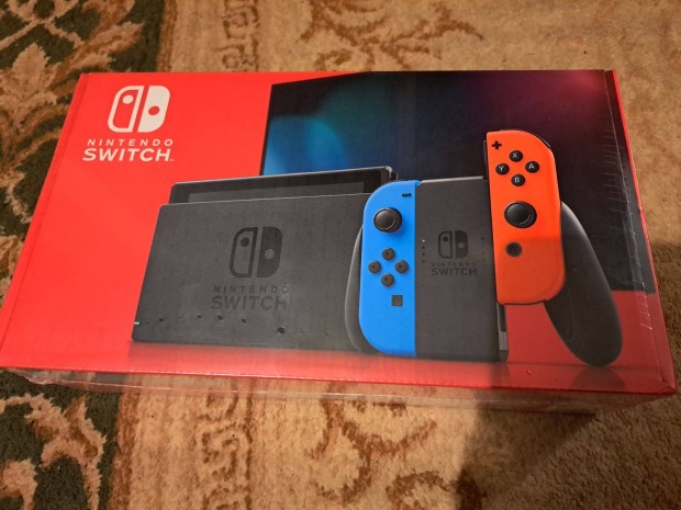 Nintendo Switch Piros-Kk Kozol bontatlan csomagolsban elad!