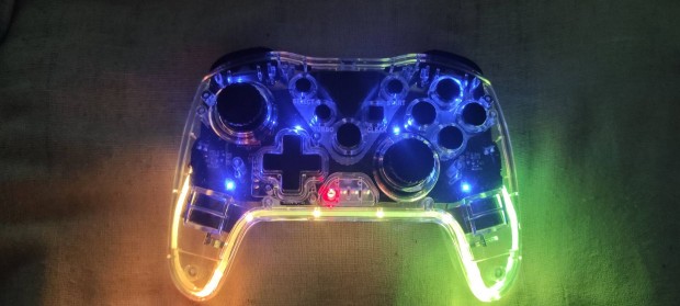 Nintendo Switch rgb áttetsző kontroller, Android, ios , pc