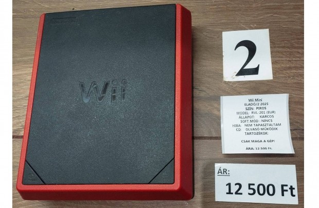 Nintendo Wii Mini. Rvl-201 EUR. Csak a gp, mkdik! (2.)