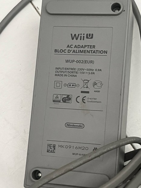 Nintendo Wii U Adapter tpegysg Wup-002(eur)