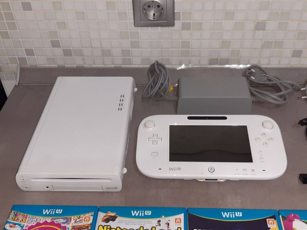 Nintendo Wii U konzol + 5 db Wii U jtk, Tesztelt