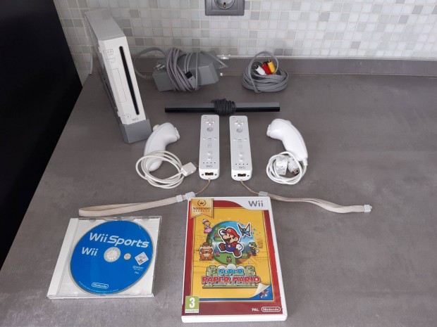 Nintendo Wii konzol (Rvl-001 EUR) + Paper Mario jtk Tesztelt, Wii10