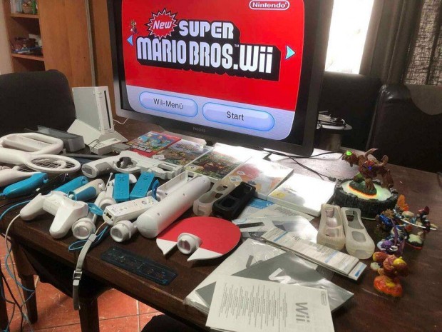 Nintendo Wii konzol s tartozkok