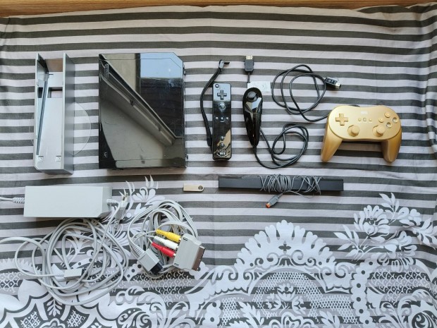 Nintendo Wii softmod konzol csomag Pro Classic Gold
