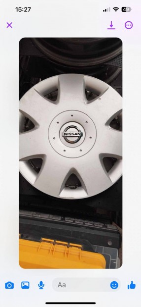 Nissan 15" felni dsztrcsval elad!!