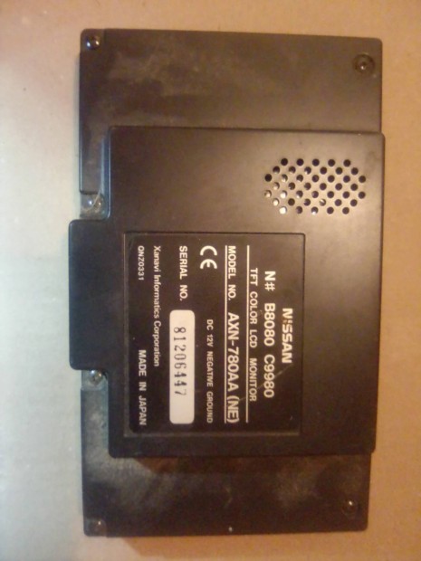 Nissan B8080. C9980 AXN-780AA TFT monitor elad� 