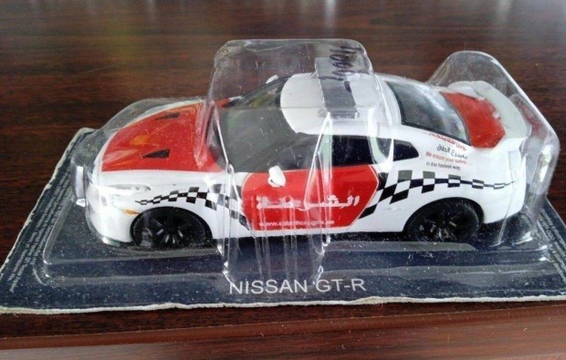 Nissan GTR arab police kisauto modell 1/43 Elad