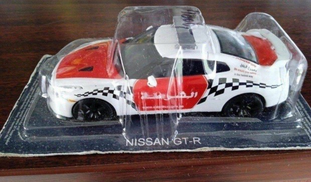 Nissan GTR arab police kisauto modell 1/43 Elad