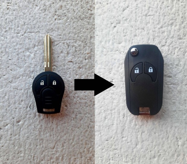 Nissan Juke Note Micra NV200 bicskakulcs talakt mdostott kulcshz