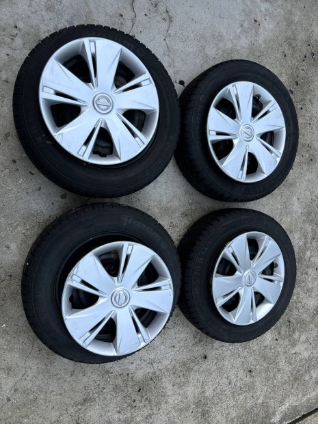 Nissan Micra Note R14 lemezfelni, téli gumi, tpms, dísztárcsa