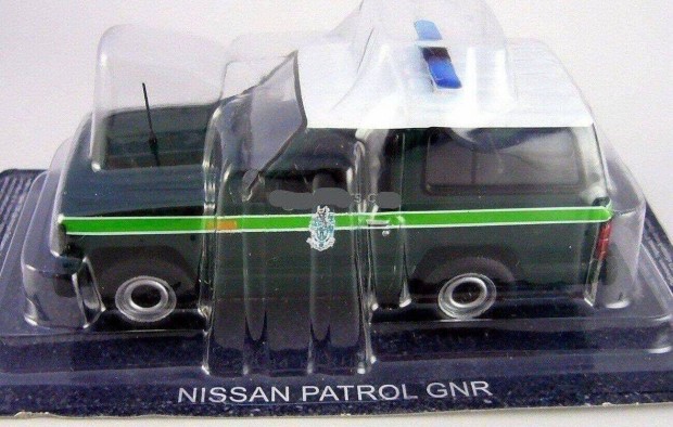 Nissan Patrol GNR police kisauto modell 1/43 Elad