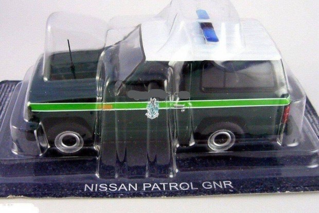 Nissan Patrol GNR police kisauto modell 1/43 Elad
