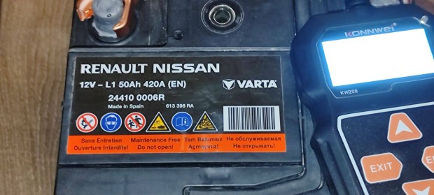 Nissan Renault Varta akkumultor elad