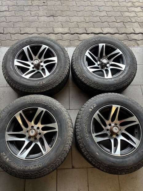 Nissan navara 8,5x17 et20 6x114,3 alufelni negyevszakos gumival