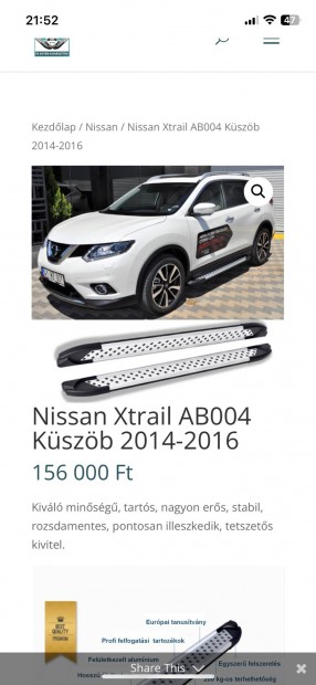 Nissan x trail fellépő