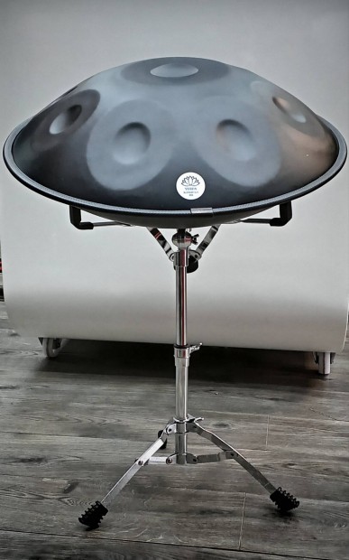 Nitridált acél handpan, 10 hang, 440hz, D-kurd