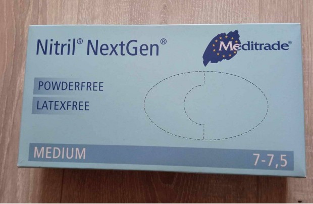 Nitril medium gumikeszty latexfree 7-7.5 j bontatlan 100 db