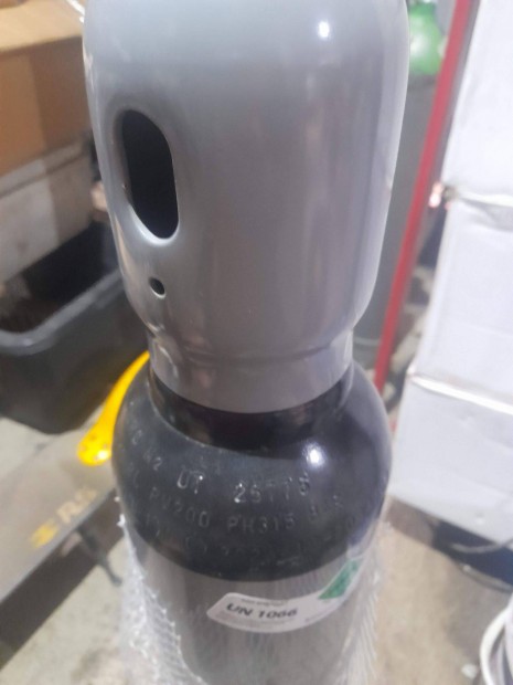 Nitrogn palack+ tltet 1,5 kbmter