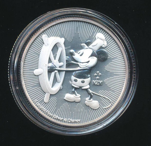 Niue 1 oz ezst 2017, Steamboat Willie, Mickey Mouse