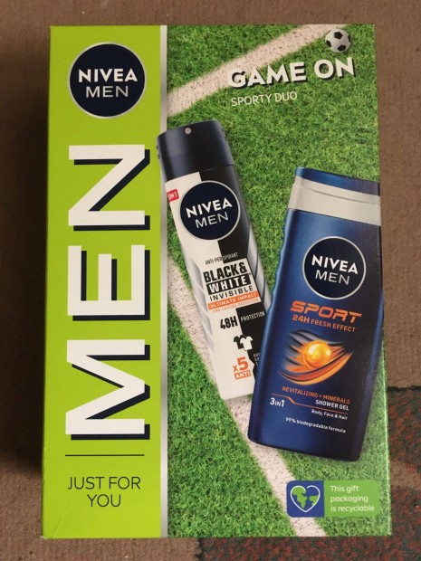 Nivea Men duo pack - black&white dezodor 48H, sport tusfrd