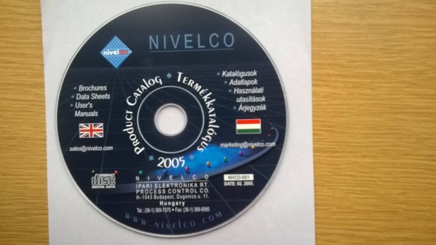 Nivelco elektronikai termkkatalgus CD , 2005 -s , magyar