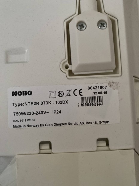 Nobo fűtőpanel, 750W