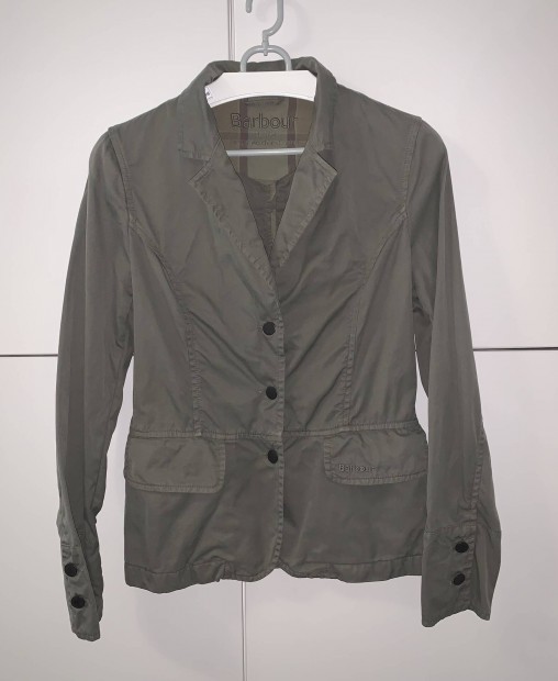 Ni Barbour Washed Peplum Blazer vadsz zld blzer zak