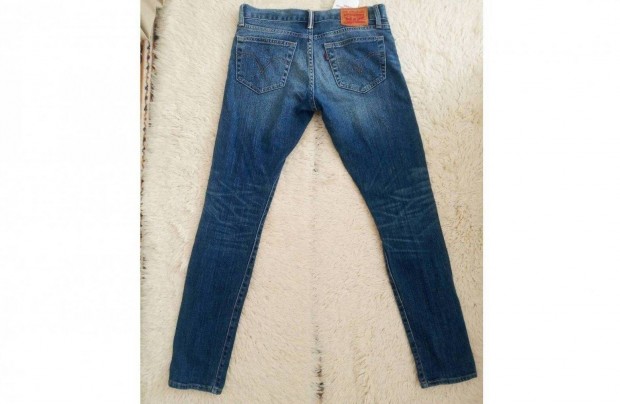 Női, csinos, kék, kisméretű Levi's farmer-Levis Boyfriend Skinny Fit-
