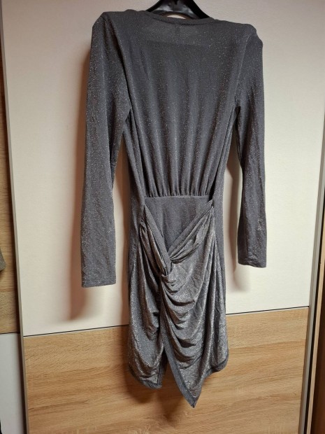 Női ezüst rövid elegáns ruha eladó!xs méret