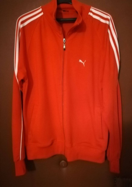 Női,férfi piros Puma jogging felső, L- méretű!/70