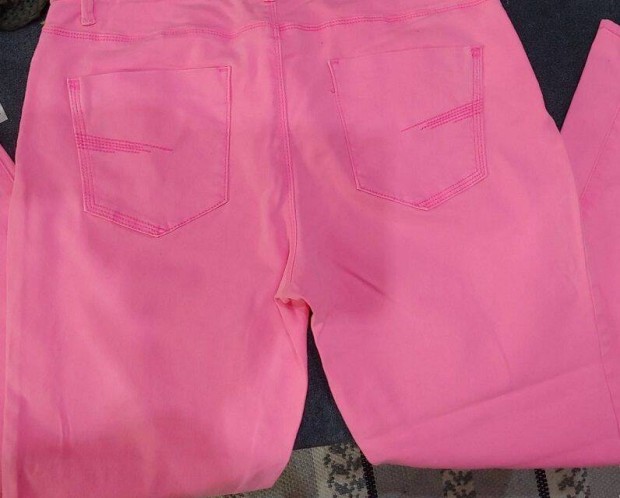 Női kék felső+ Yessica 40-es pink farmer újak
