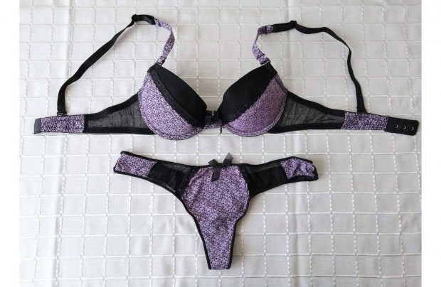 Női melltartó + tanga bugyi szett 70A, S-es Új
