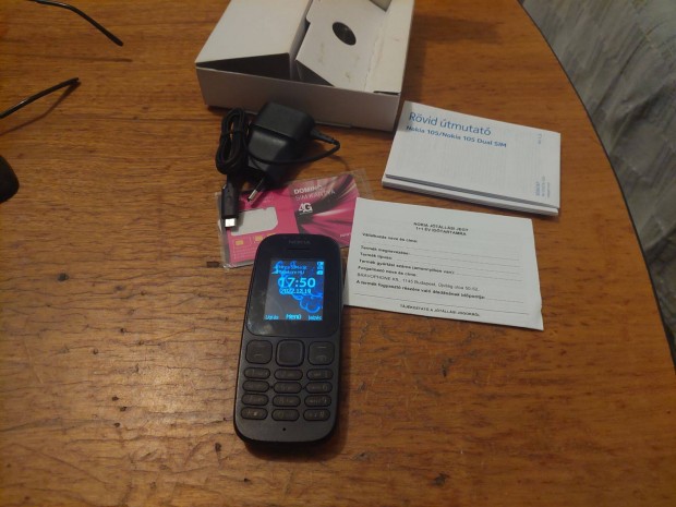 Nokia 105 Dual sim,dobozban, lmpa, rdi