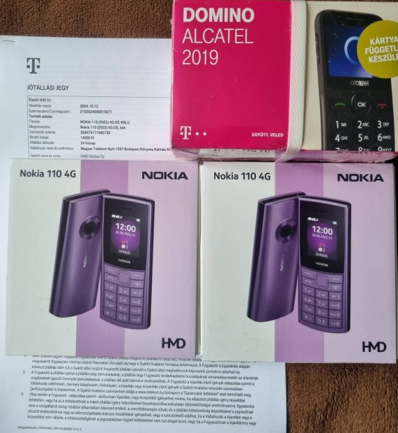 Nokia 110 4g 2023 alcatel nyomogombos telefonok