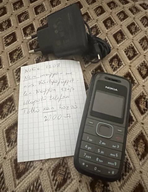 Nokia 1208 krtyafggetlen 