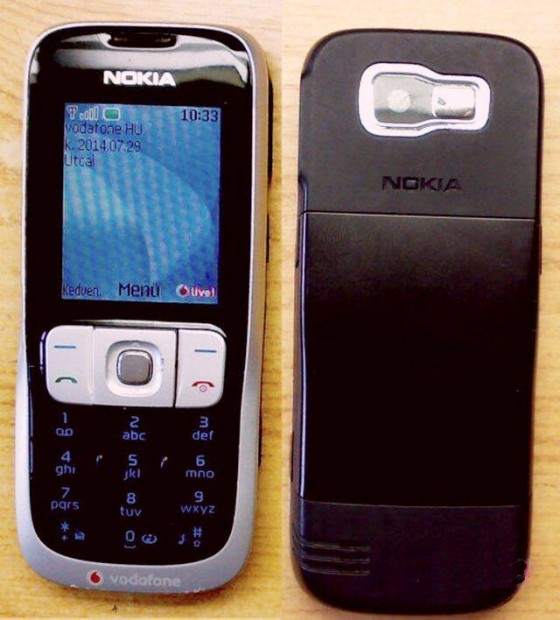 Nokia 2630 fekete-ezst szn, Vodafone/Yettel, szp llapot