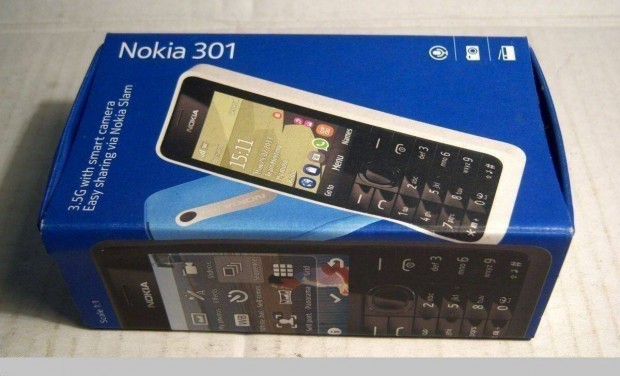 Nokia 301 mobiletelefon Handy doboz, magyar nyelv hasznlati tmutat