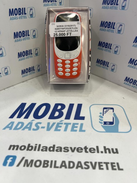 Nokia 3310 (2017) Krtyafggetlen 4 GB, 12 h garancia