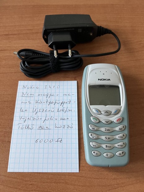 Nokia 3410 krtyafggetlen 
