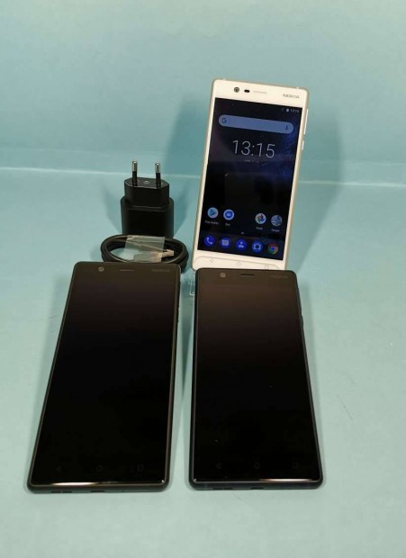 Nokia 3 Fekete szn,szp llapot Android rendszer (9es) mobiltelefo
