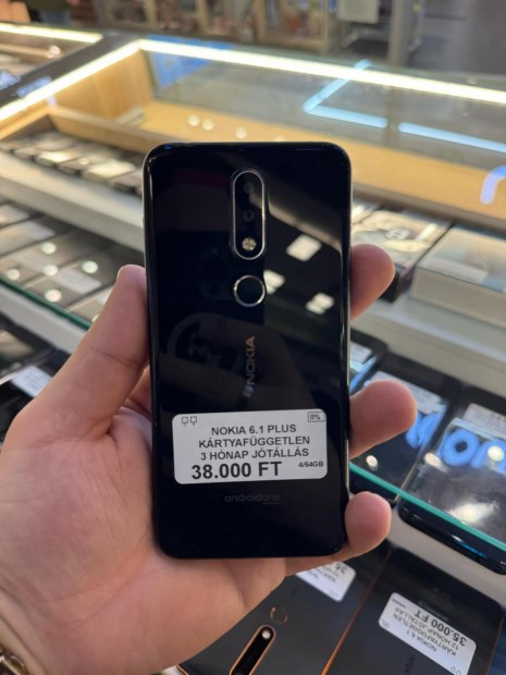 Nokia 6.1 Plus Krtyafggetlen 64 GB, 12 h garancia