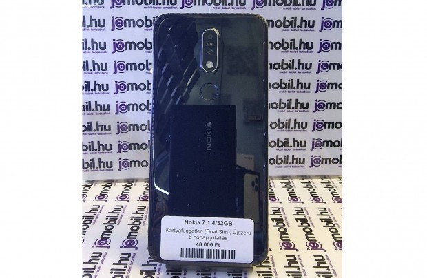 Nokia 7.1 4/32GB Fekete Fggetlen jtllssal