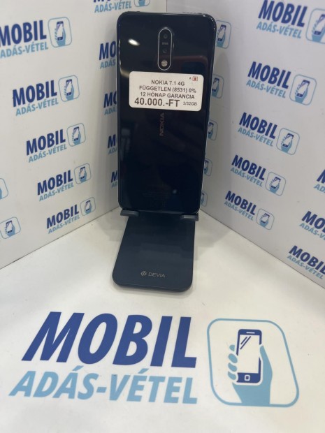 Nokia 7.1 Kártyafüggetlen, 12 hó garancia