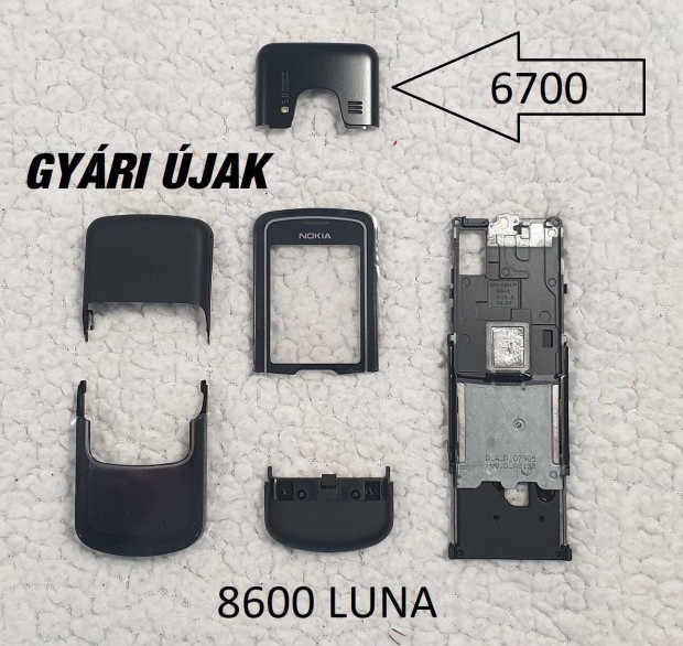 Nokia 8600 Luna gyri j burkolat alkatrszek