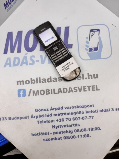 Nokia 8800 Arte Krtyafggetlen 1 GB, 12 h garancia